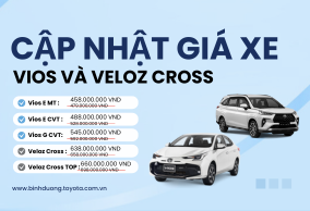 CẬP NHẬT GIÁ NIÊM YẾT XE TOYOTA 2024