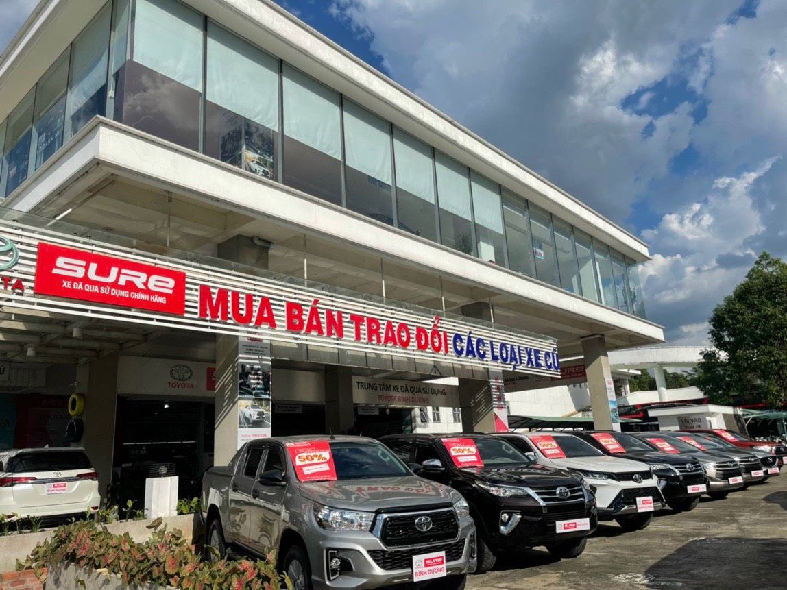 Dịch vụ mua - bán xe ô tô đã qua sử dụng (xe cũ) tại Toyota Bình Dương