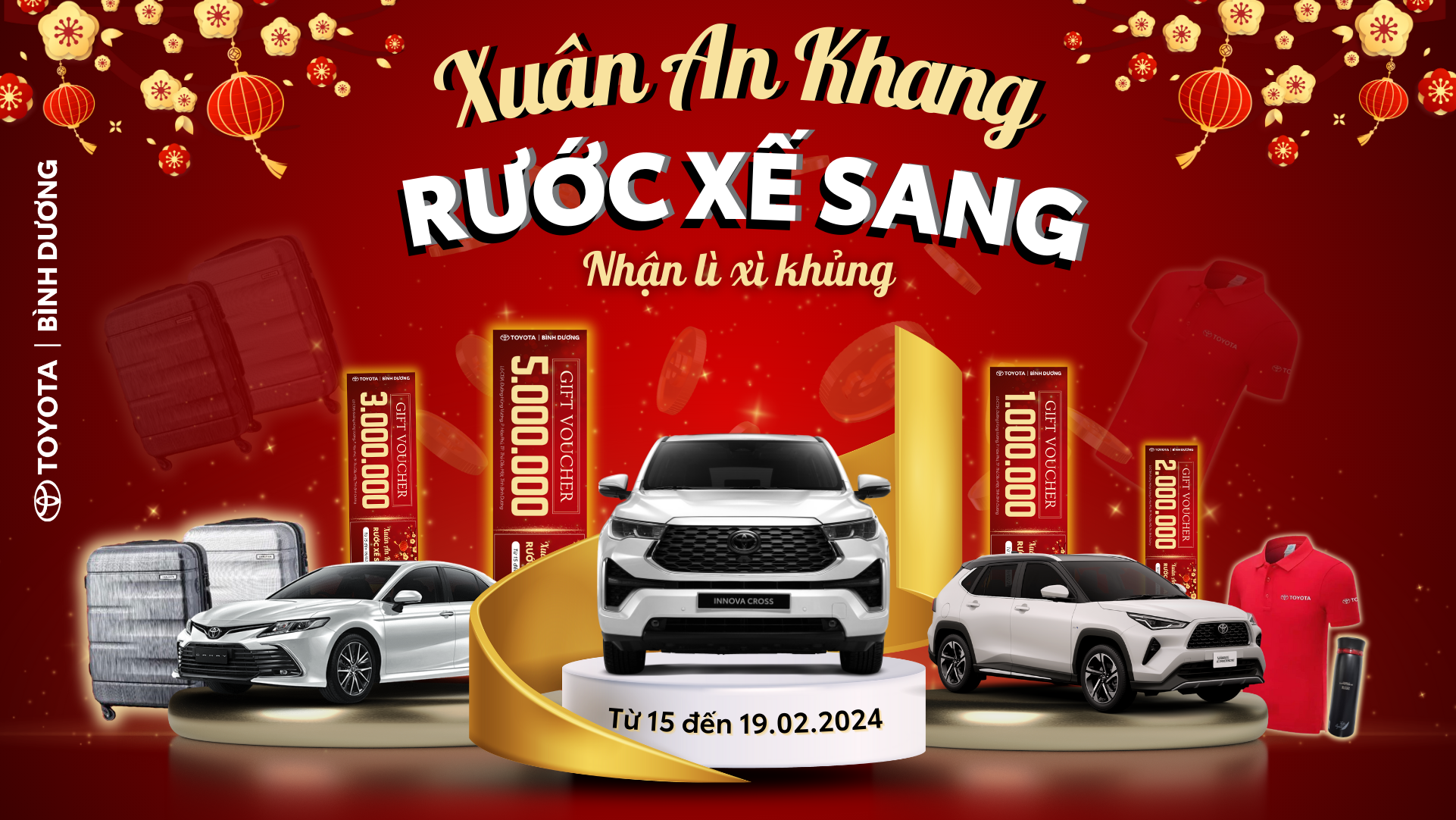 HÁI LỘC ĐẦU NĂM GIÁP THÌN 2024 TẠI TOYOTA BÌNH DƯƠNG