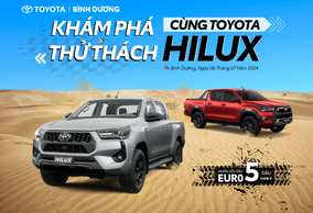 LÁI THỬ XE VƯỢT ĐỊA HÌNH CÙNG XE BÁN TẢI HILUX TẠI TOYOTA BÌNH DƯƠNG THÁNG 7/2024