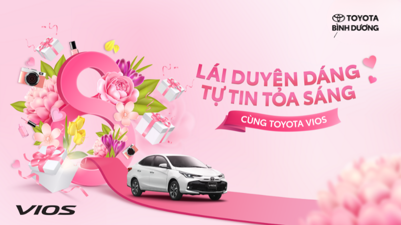 SỰ KIỆN LÁI XE DUYÊN DÁNG TỰ TIN TỎA SÁNG 8/3 TẠI TOYOTA BÌNH DƯƠNG